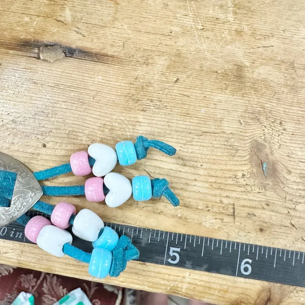 Handmade shaped leather square
