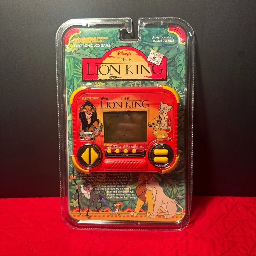 Vintage, Rare, New in Package The Lion King Handheld Tiger Electronic LCD Game