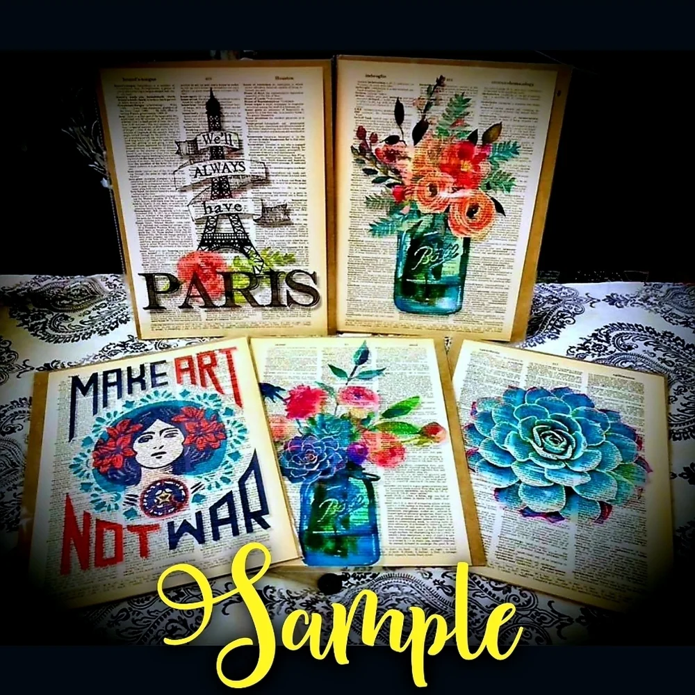 Handmade pages shipped may