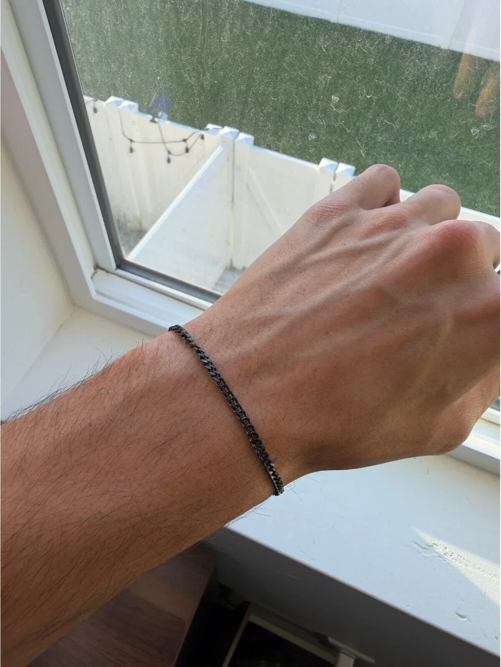 Black Chain Link Bracelet A-80