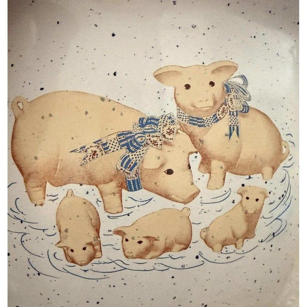 Vintage pig sporting