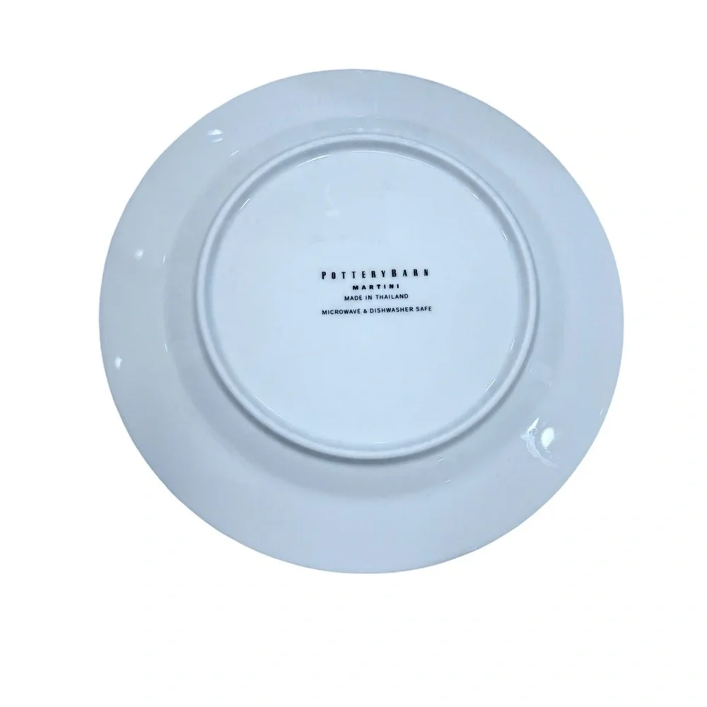 Pottery Barn plates appletini