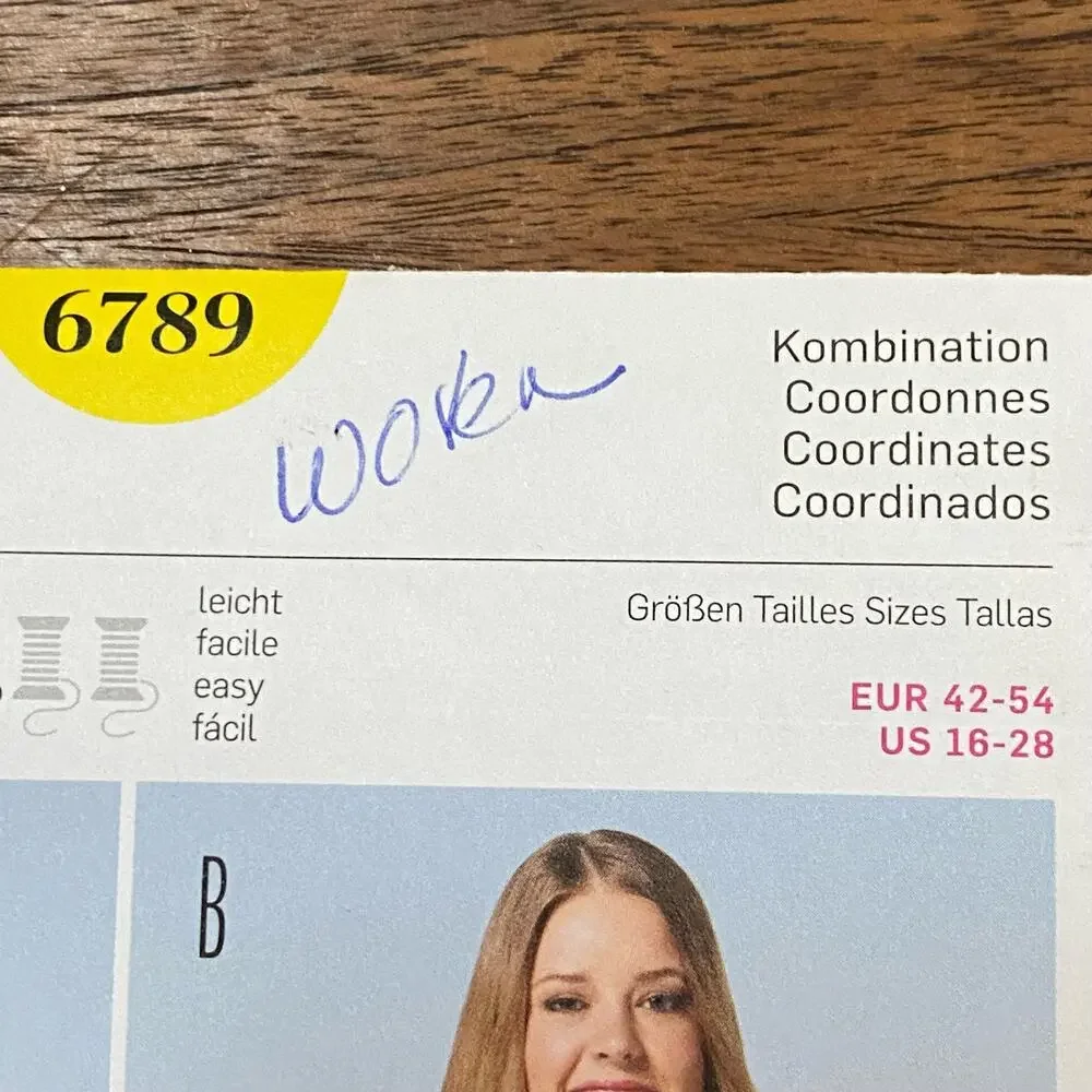 Burda sewing pattern