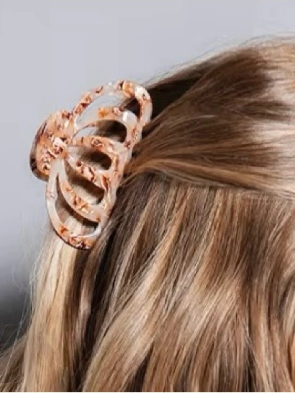 Tortoise Shell Large JellyFish Claw Clip