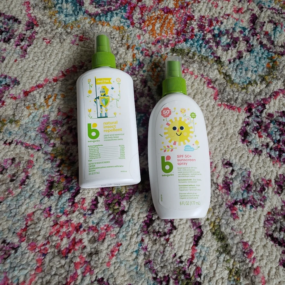 Babyganics Sunscreen & Insect Repellant All Natural NEW