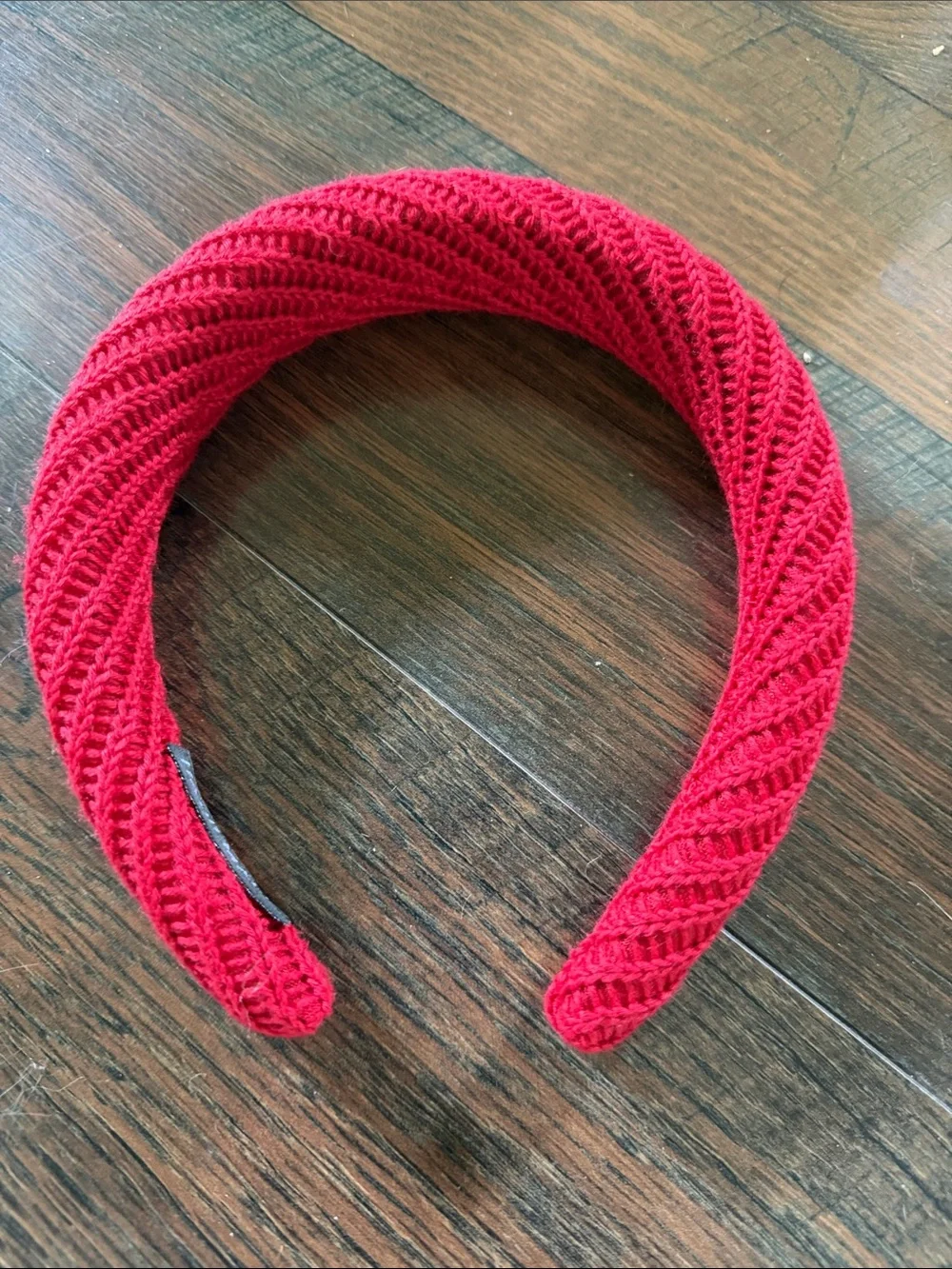 Red Knit Padded Headband - Women Accessories
