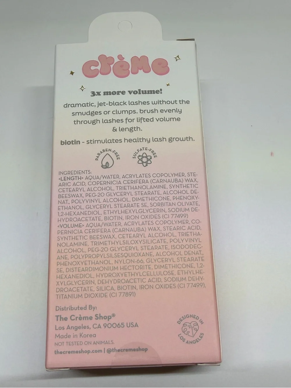 N/A crème lash