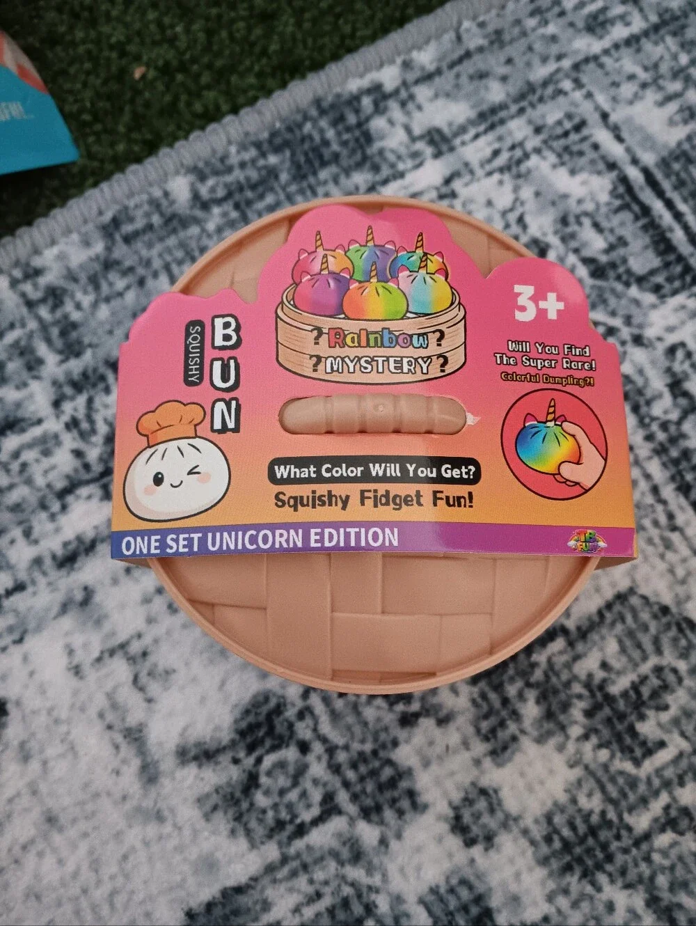 Rainbow Mystery Squishy Bun.