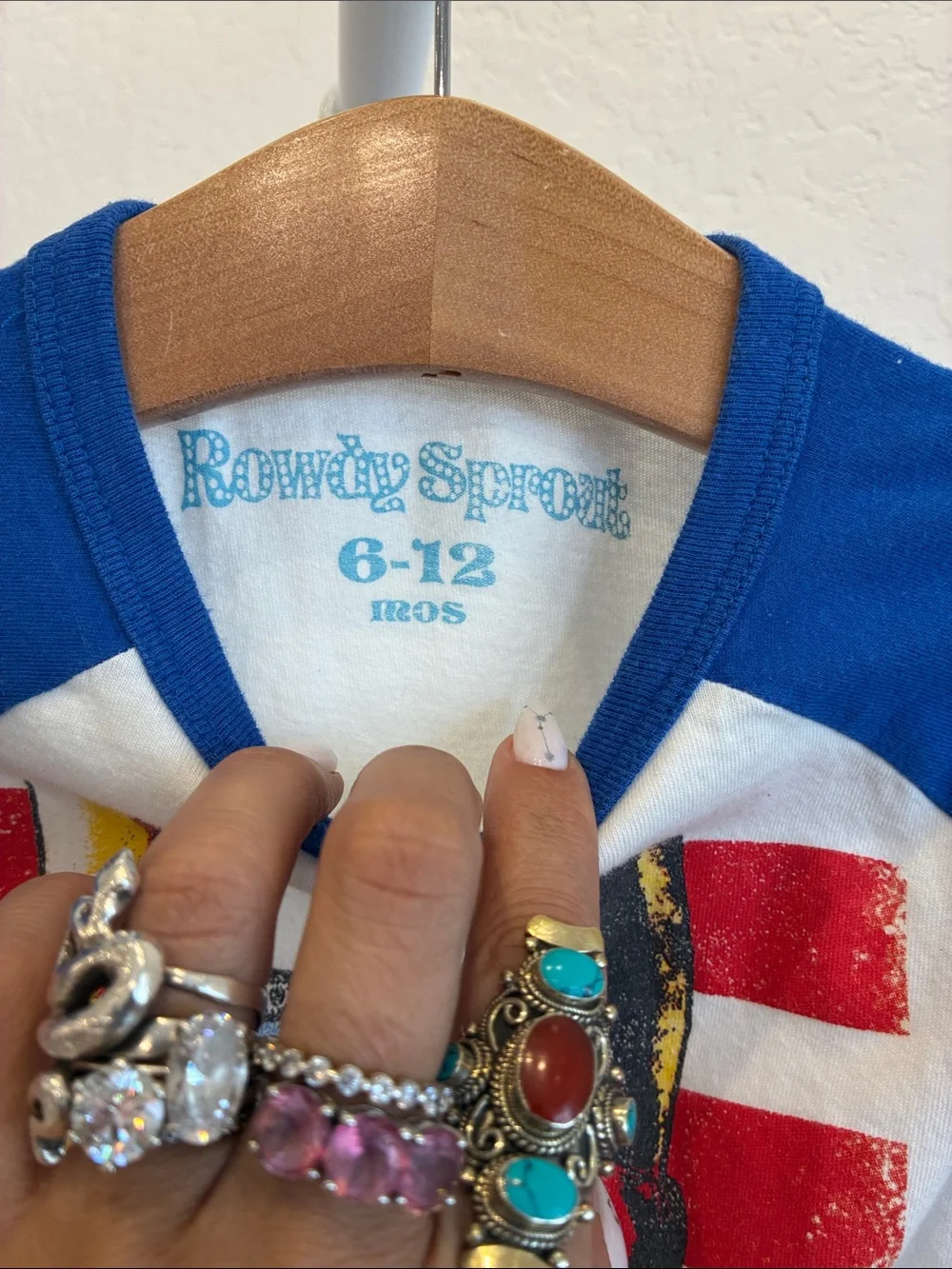Rowdy Sprout white bodysuit