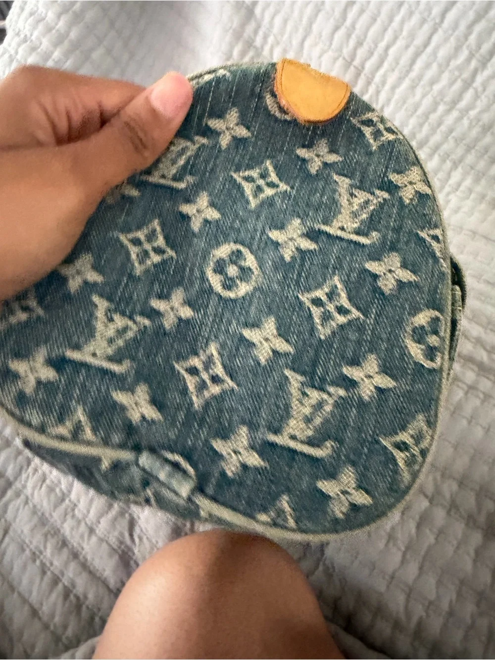 Louis Vuitton denim zip hardware