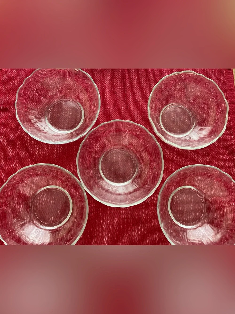 Set of 5 Vintage Arcoroc France 5