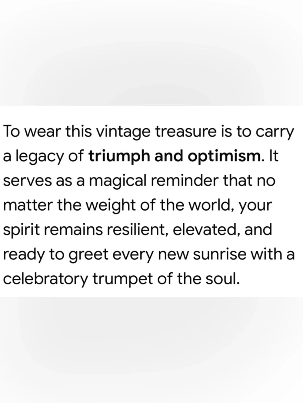 Vintage happy brand clasp