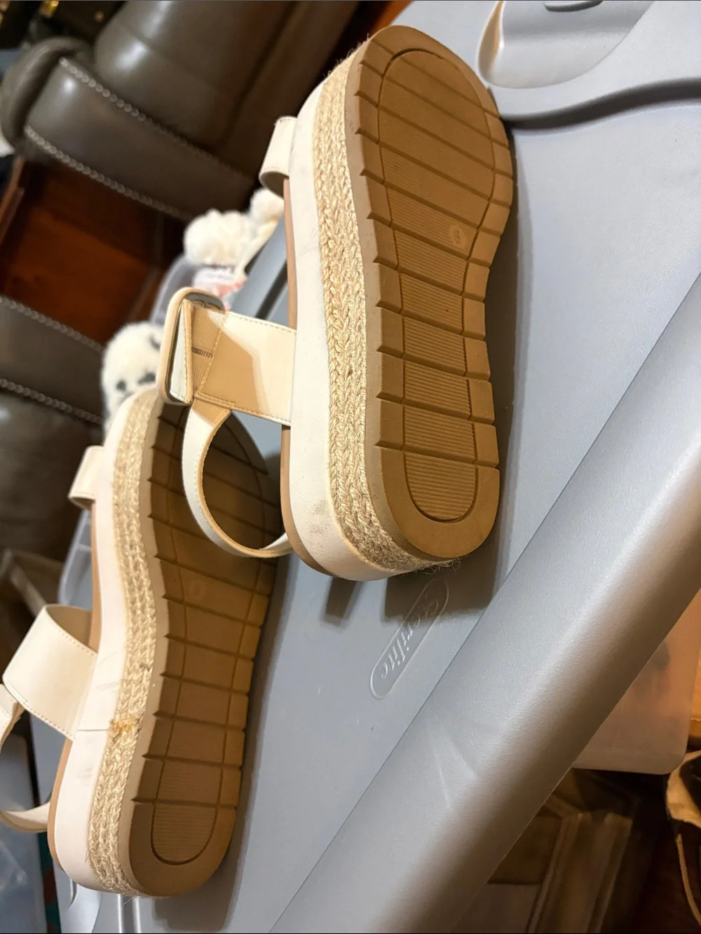 Michael Shannon pictured cream espadrille