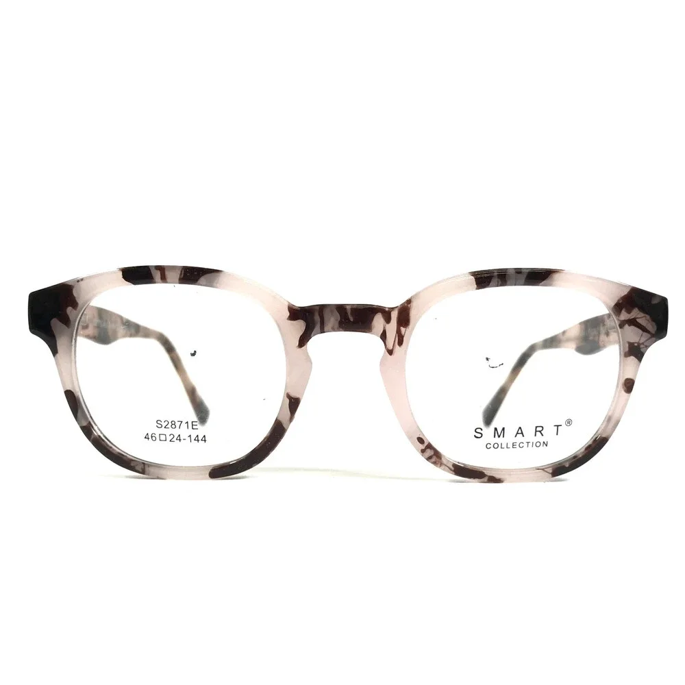 Smart Collection Eyeglasses Frame S2871E C3 BROWN DEMI Square Full Rim 46-24-144