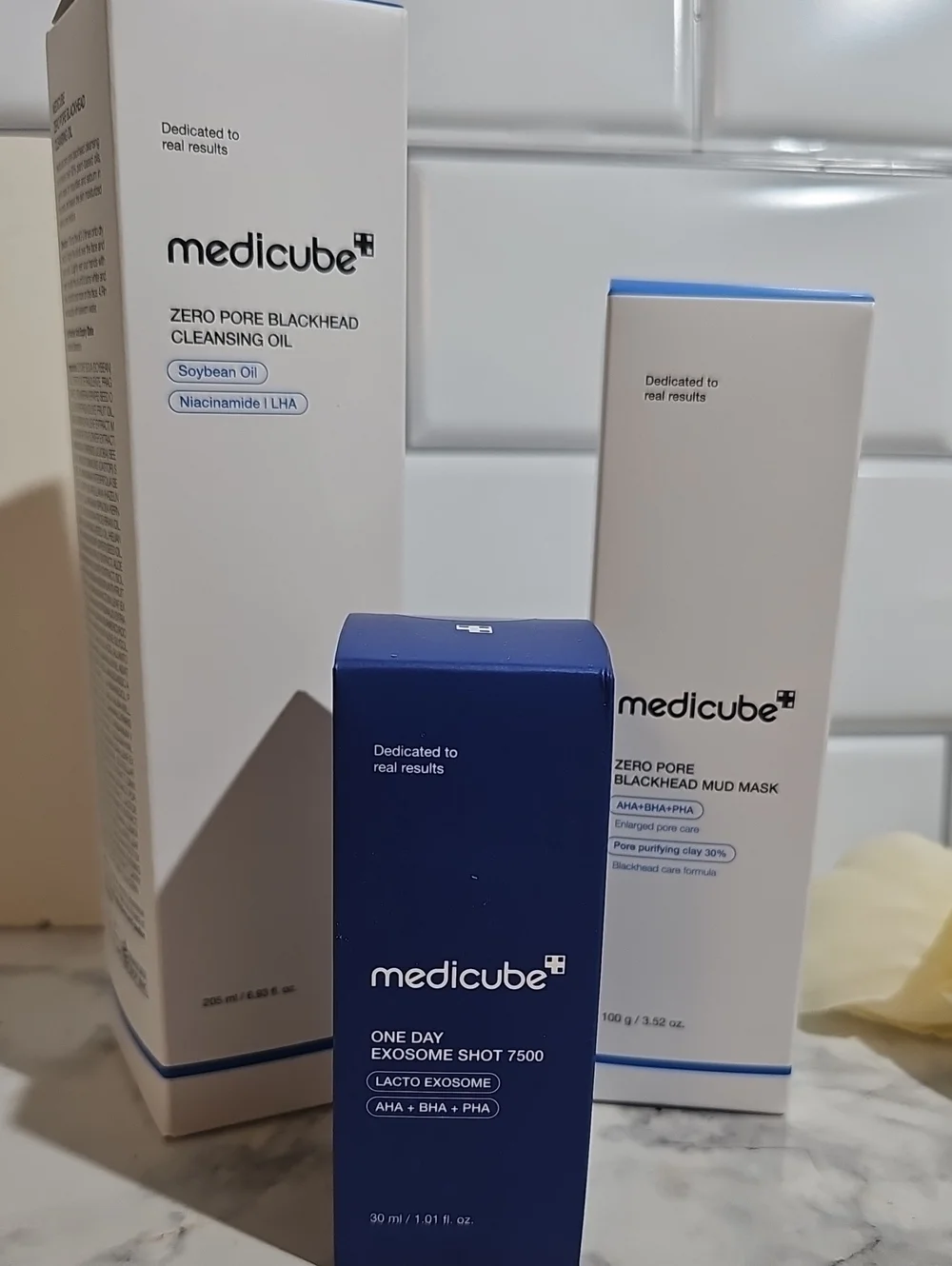 Medicube Zero Pore Skincare Trio - White & Navy Packaging