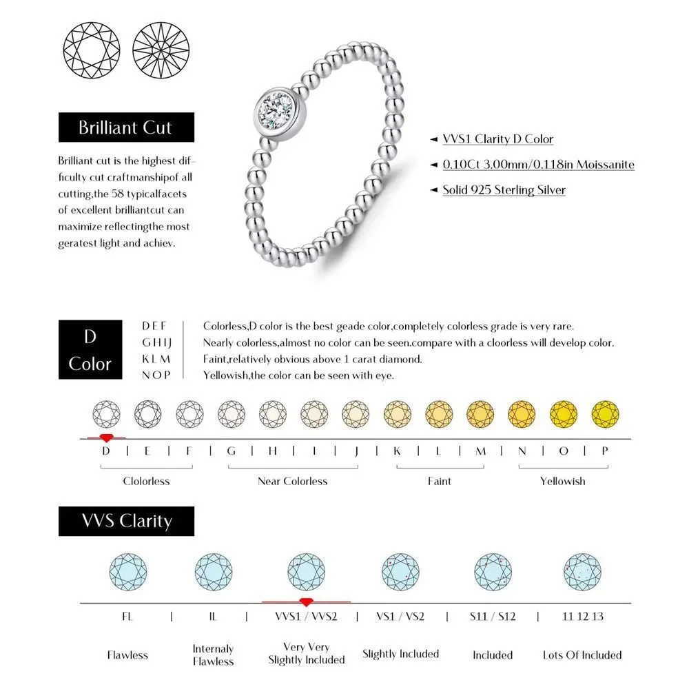 Boutique ring colorless touch