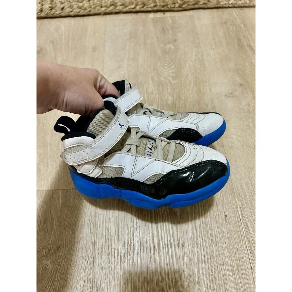 Boys Air Jordan Jumpman Two Trey Blue‎ And White Shoes Size 13C