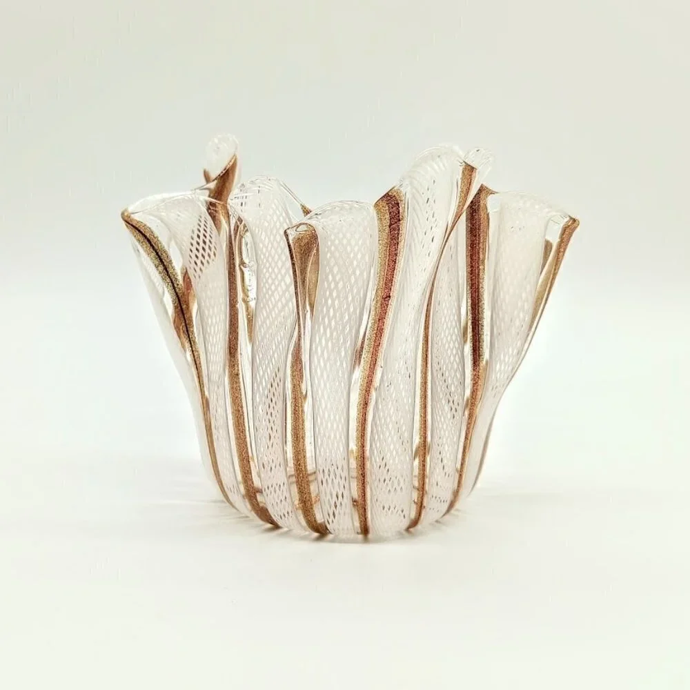 Hand Crafted wide delicate candle