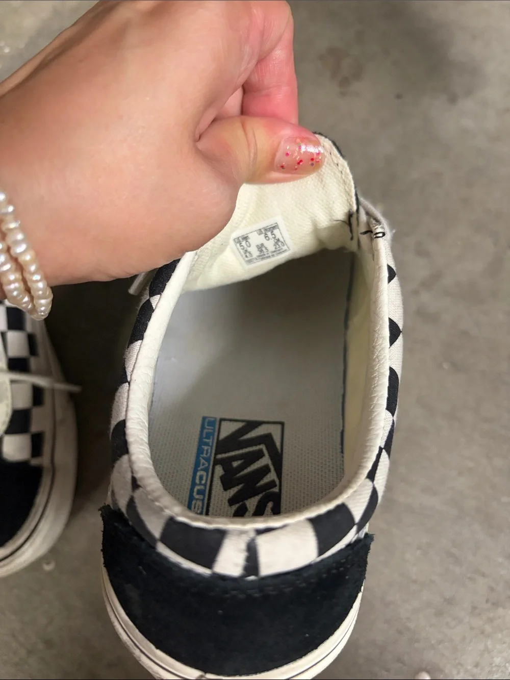Vans low checkerboard grip