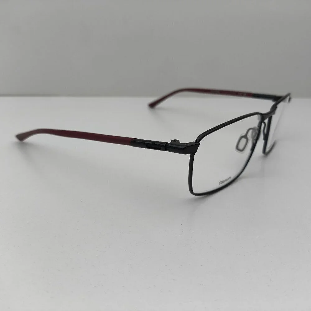 🕶️Made in Italy! Porsche Design P8766 Pol.Black Eyeglasses 56/16 140 /EUM157🕶️