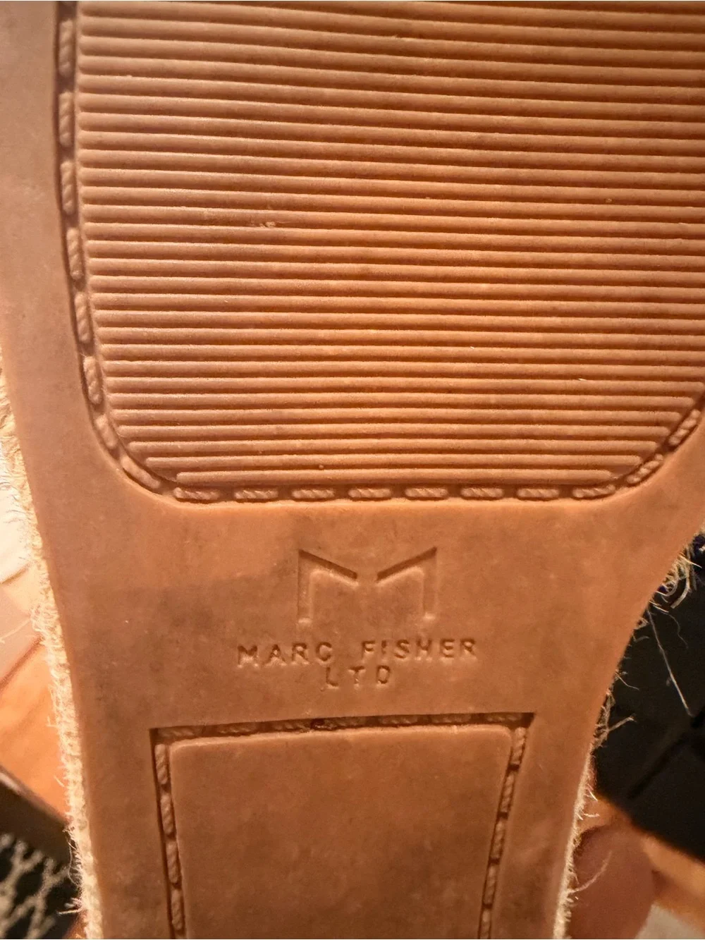 Marc Fisher texture toe leather
