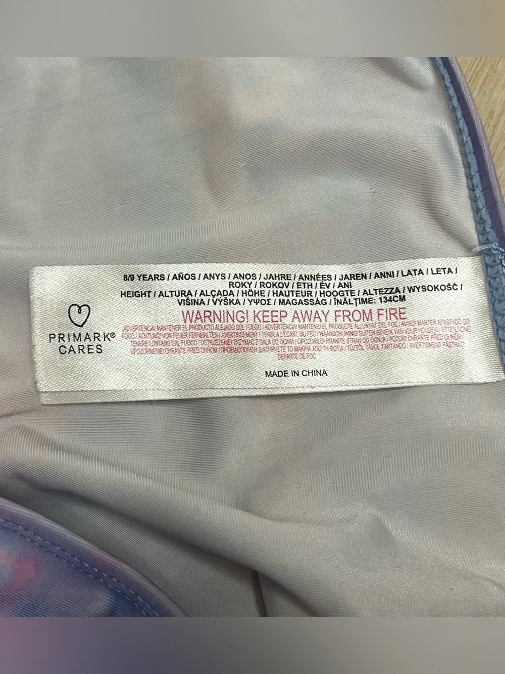 Primark set zipper