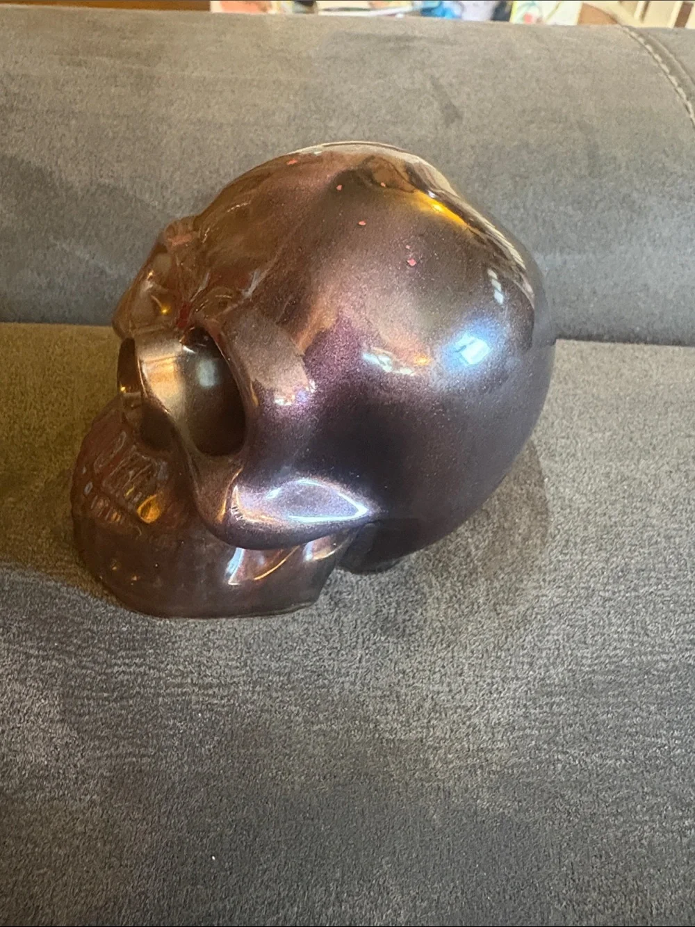 Handmade iridescent purple
