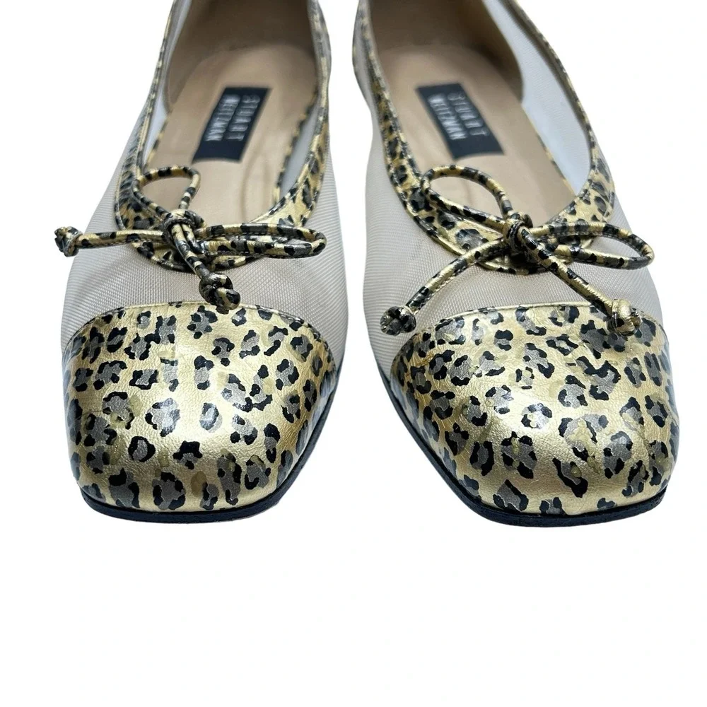 Stuart Weitzman weitzman gold leopard
