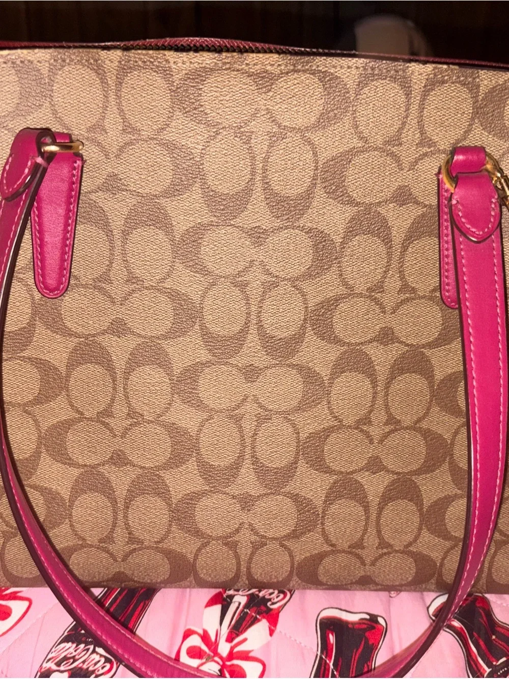 Coach tote beige