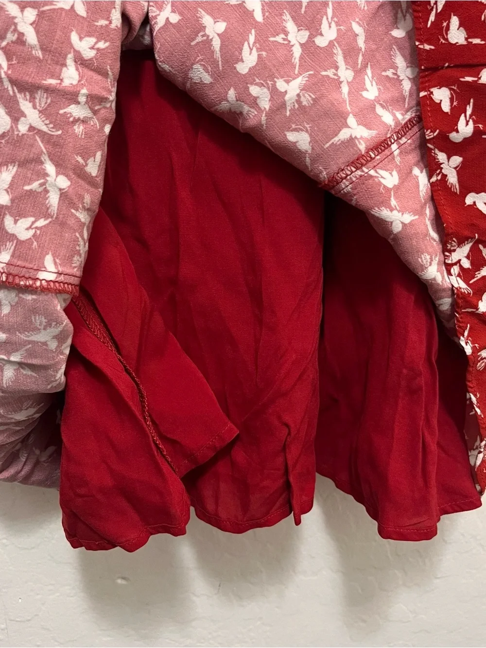 Free People white red tags