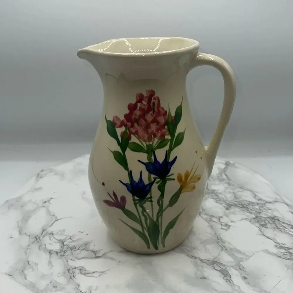 EMERSON CREEK POTTERY Iris Pitcher