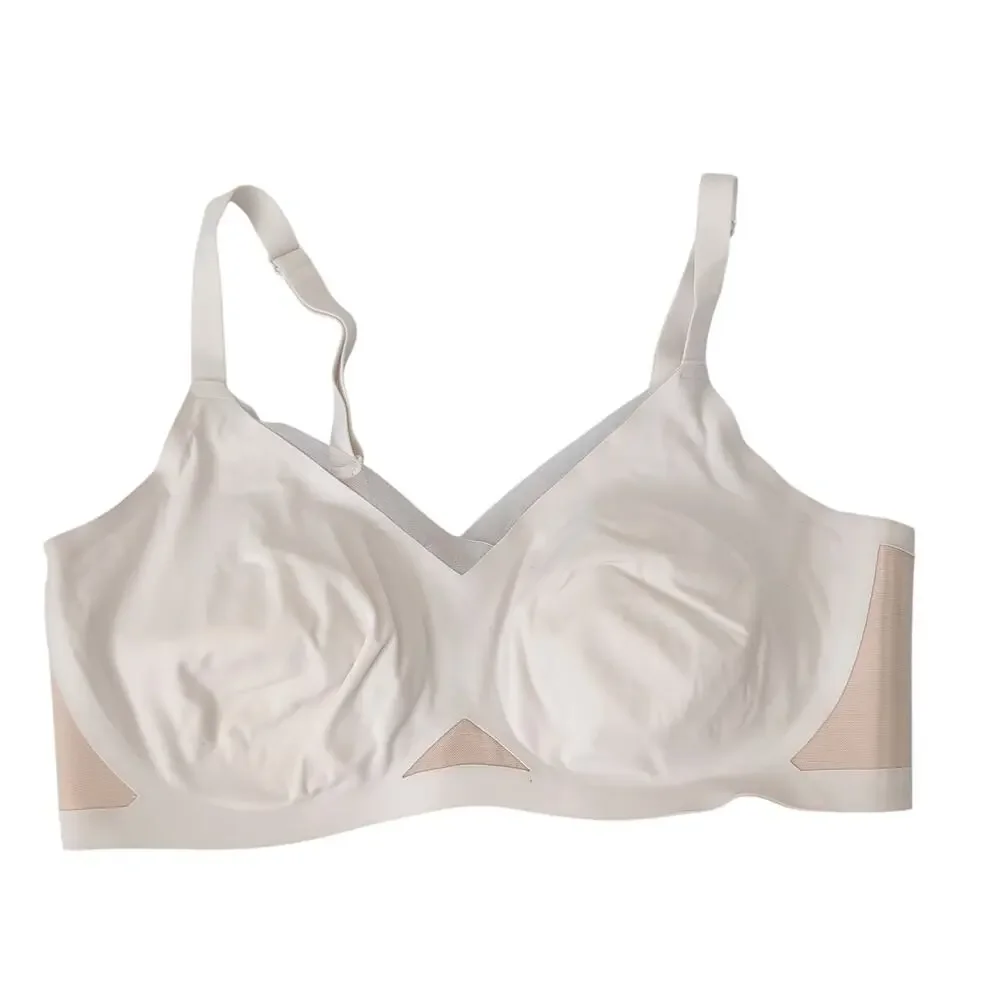 Honeylove Bra Womens 2X No Wire Comfort Everyday Tshirt LiftWear Crossover White