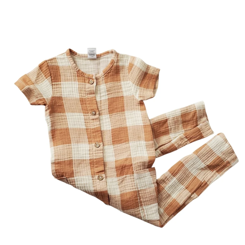Colored Organics Muslin Button Suit