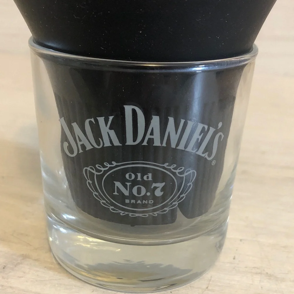 Jack Daniels and NHL Minnesota Wild co-branded 8oz. Drinking glass