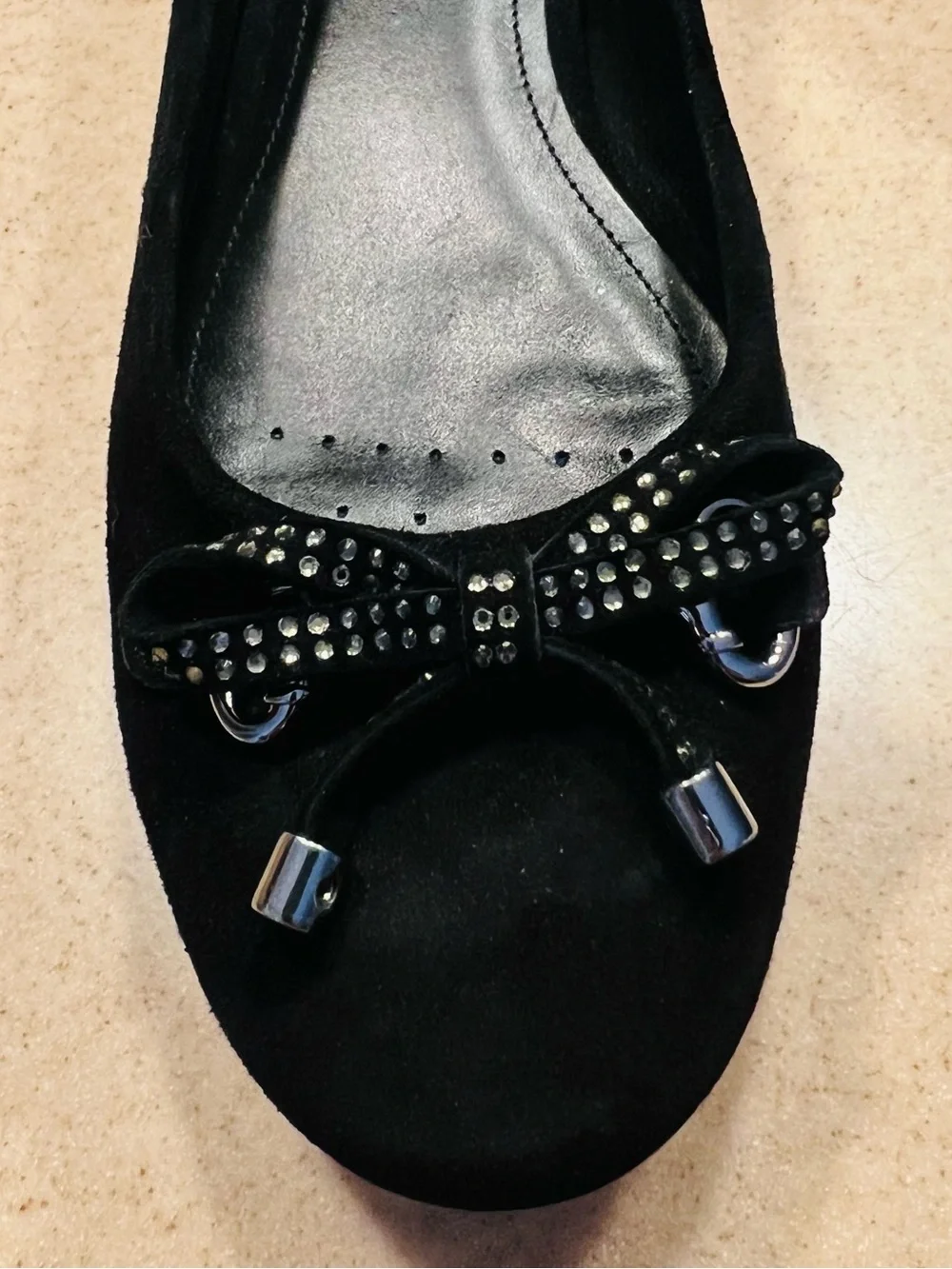 Geox black flats