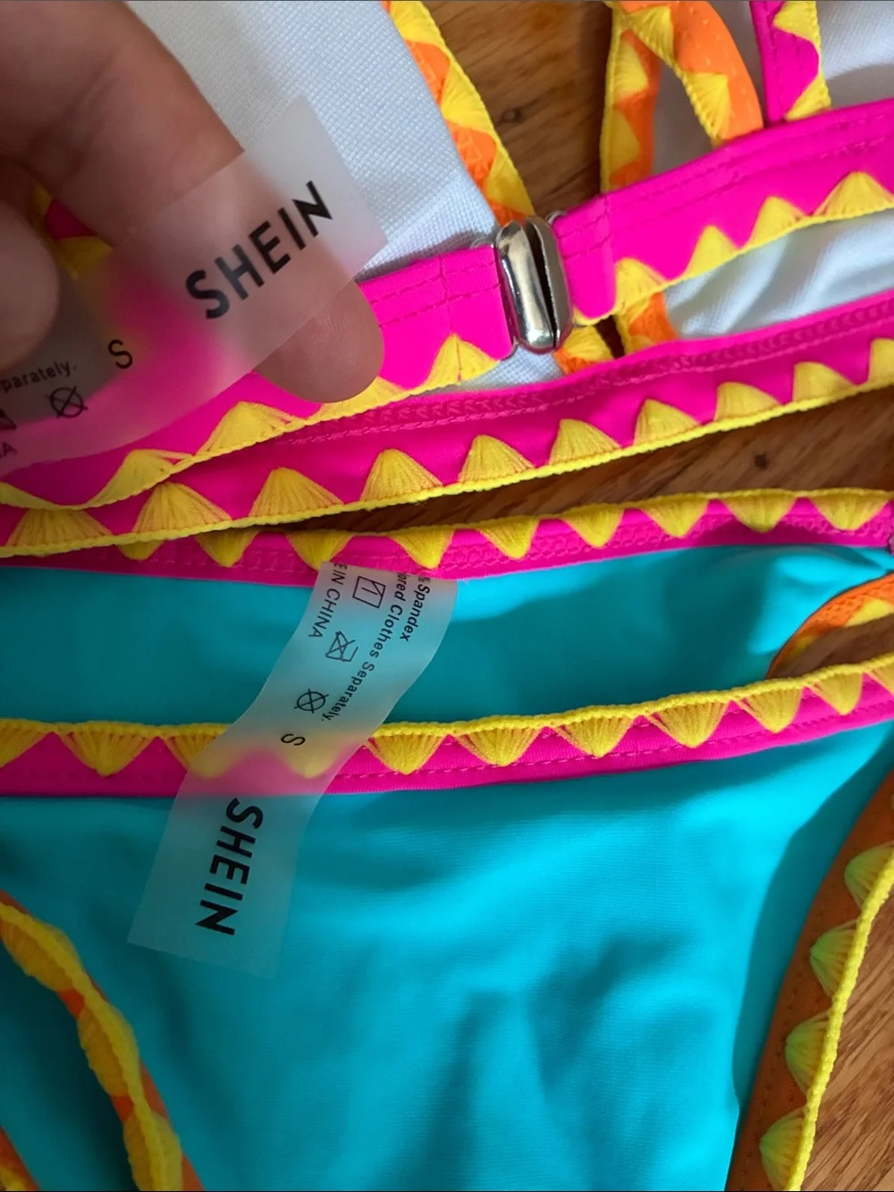 SHEIN bright turquoise