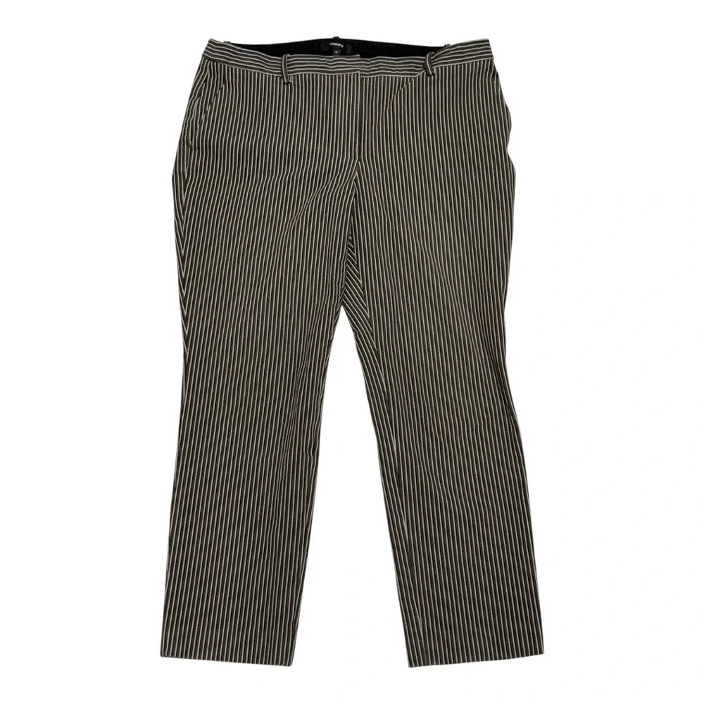 Theory Treeca 4 Stripe Stretch Pants Style K0104207 Size‎ 10 Slim Fit Trousers