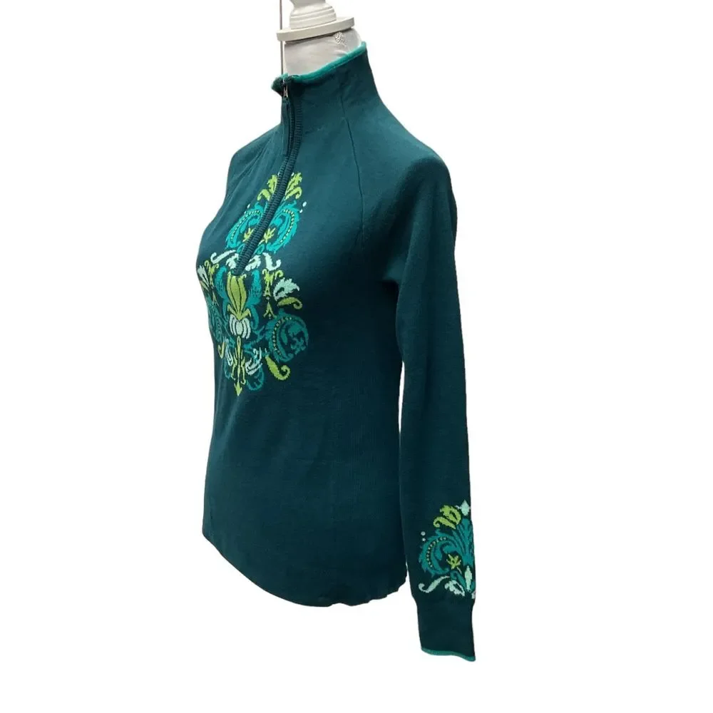 Athleta zip floral
