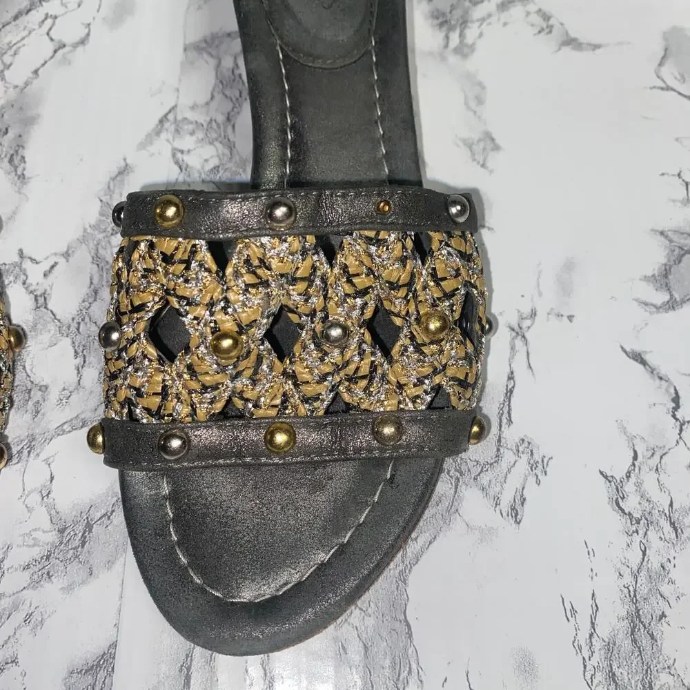 Eric Javits embellishments leather beaded
