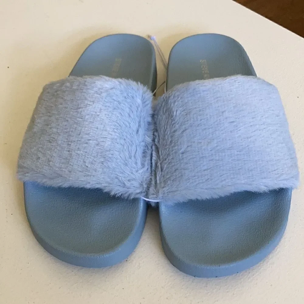 Steve Madden Faux Fur Softey Slide