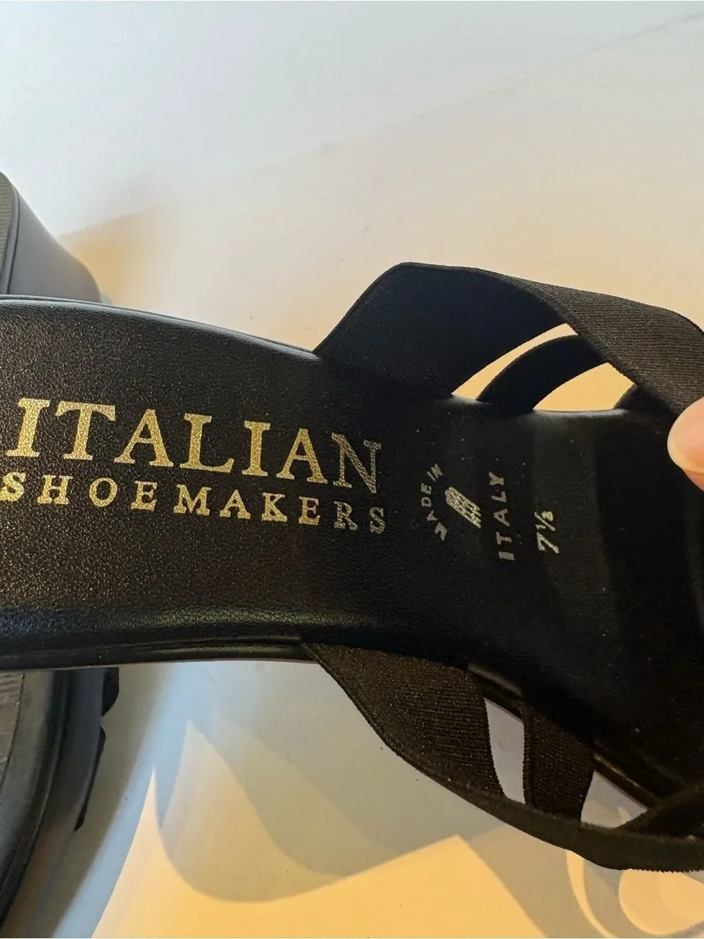 Italian Shoemakers jeweled rubber