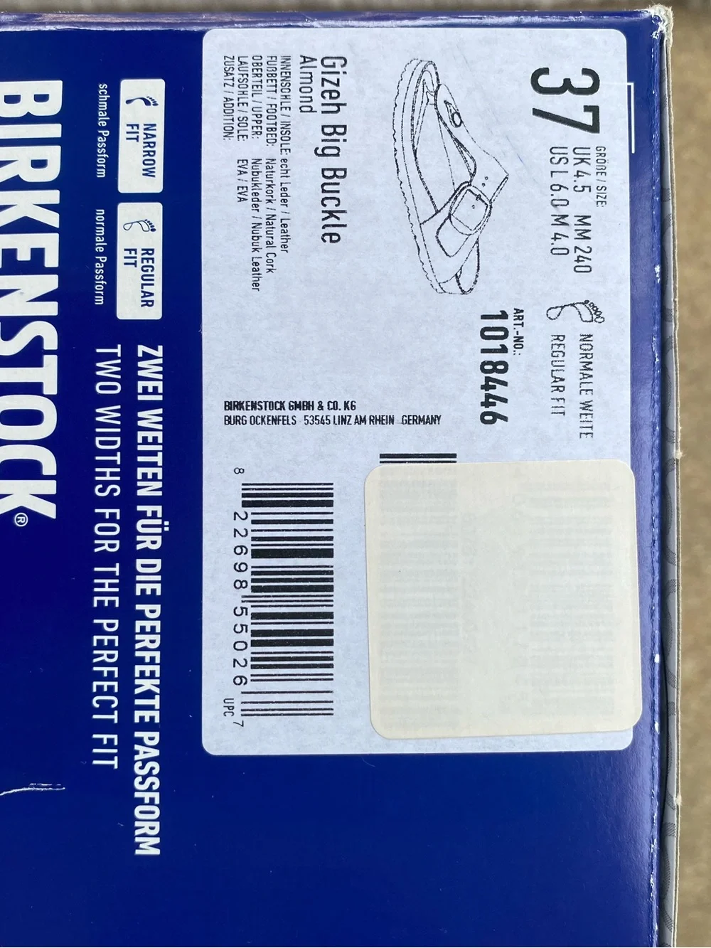 Birkenstock contoured regular sandals