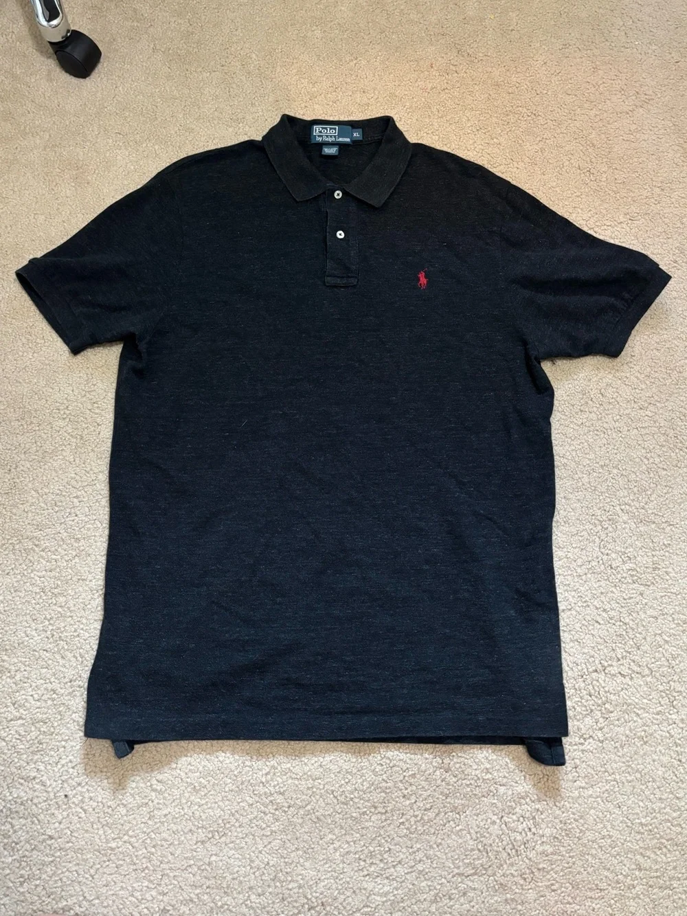 Black Polo Ralph Lauren cotton polo shirt size XL