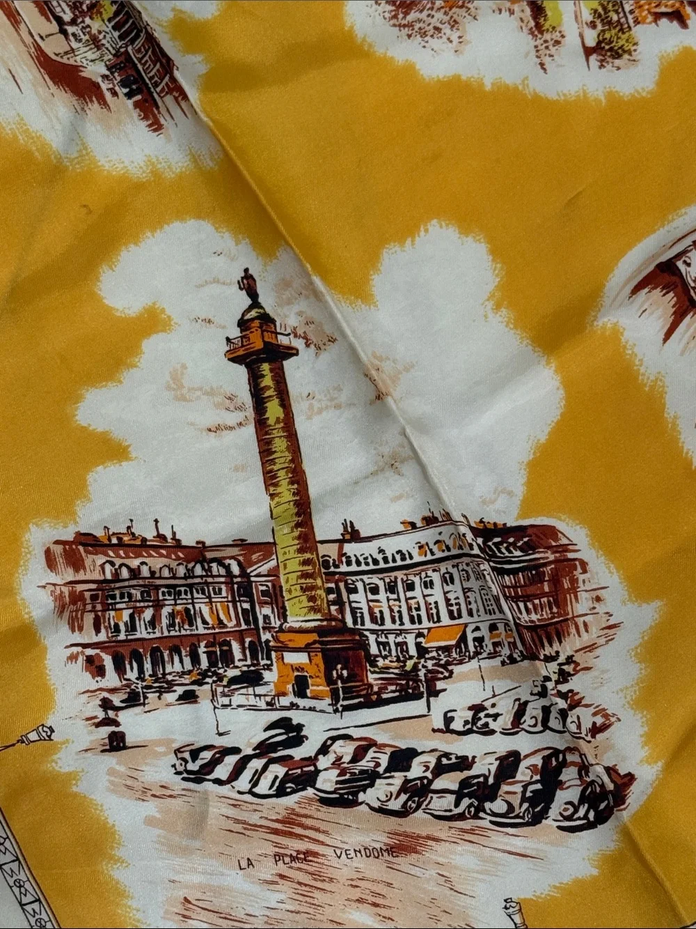 France brown scarf featuring