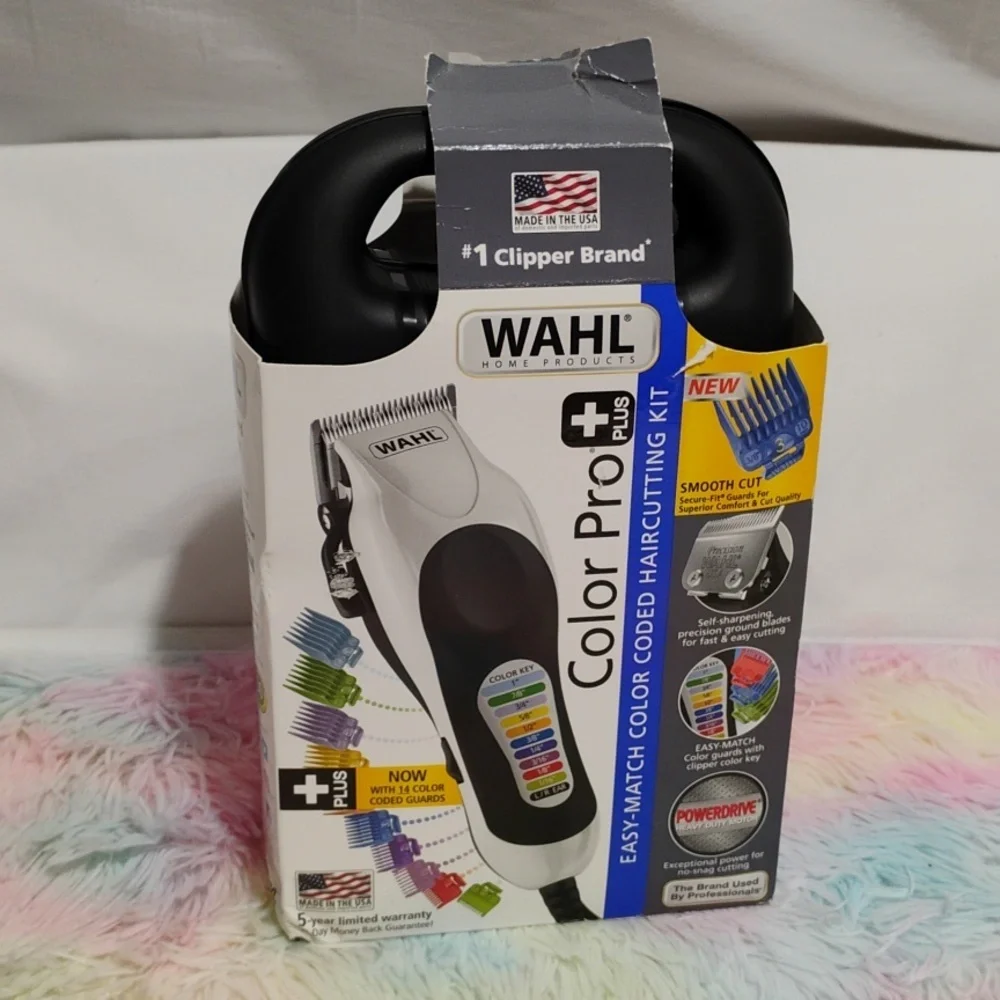 NIB WAHL Color Pro + Plus W Color Coded Guards See Video