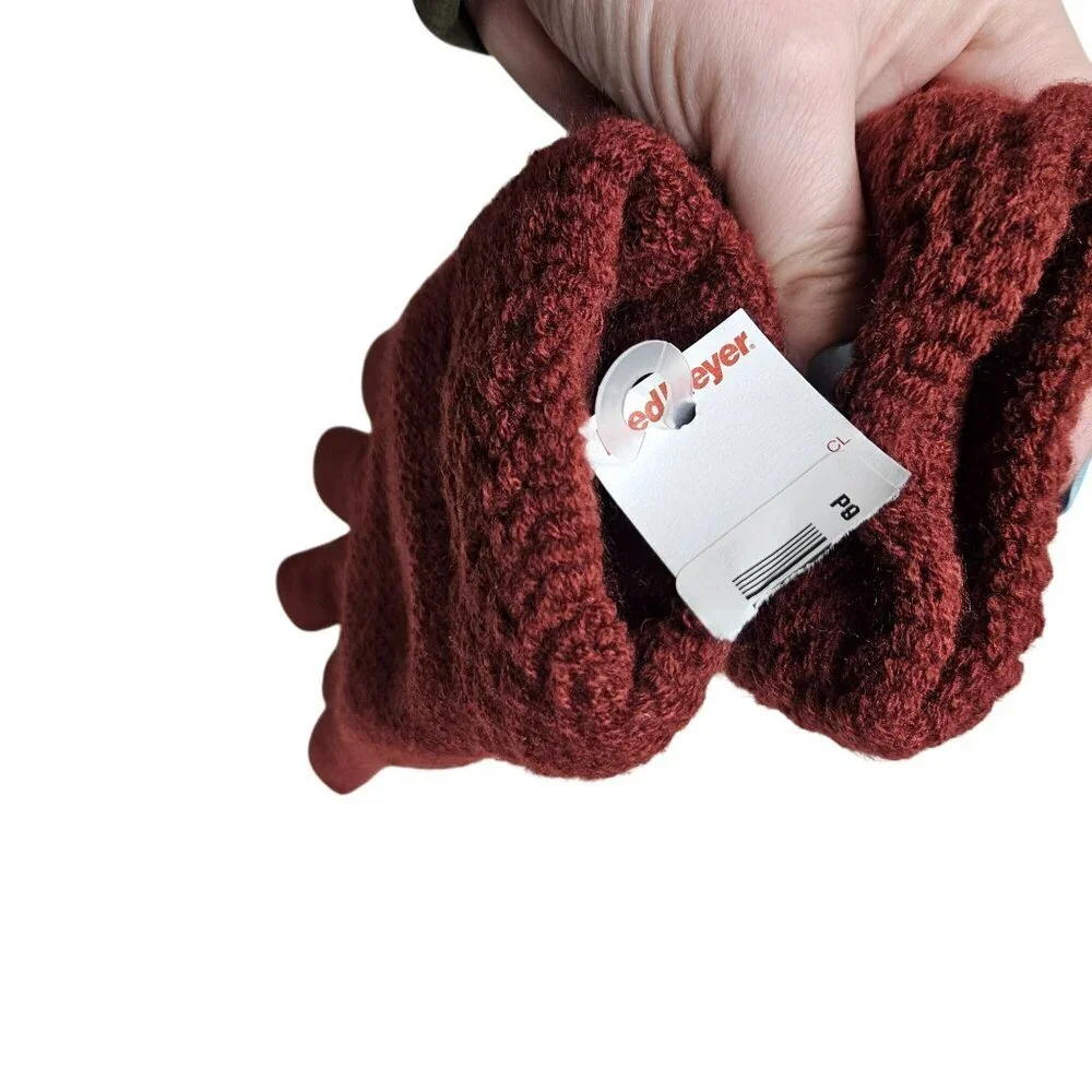 Brand Unknown burgundy os gloves