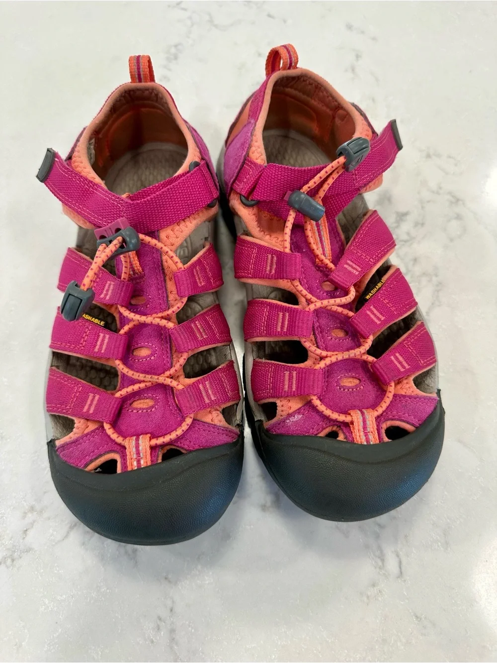 KEEN Newport H2 Big Girls Size 5 Pink Hiking Sandals Water Shoes