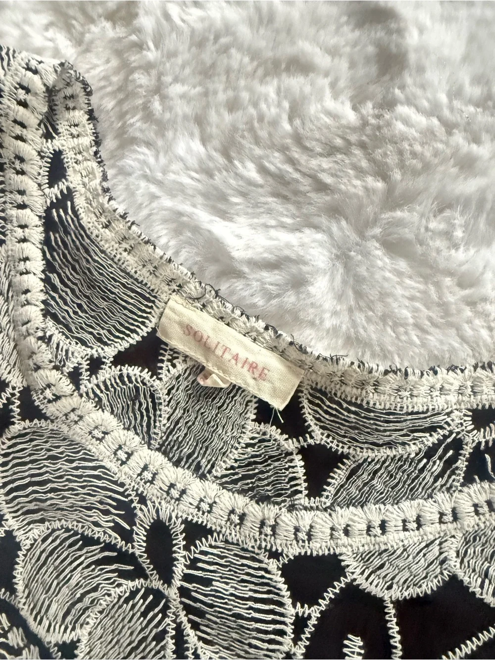 Anthropologie sleeves embroidery 22”