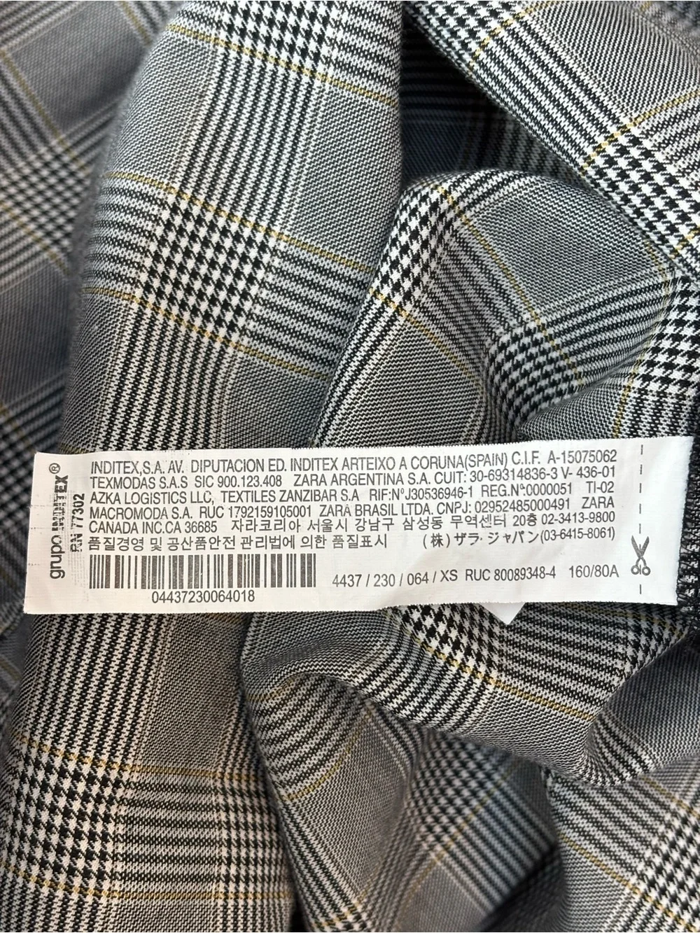 Zara glen plaid