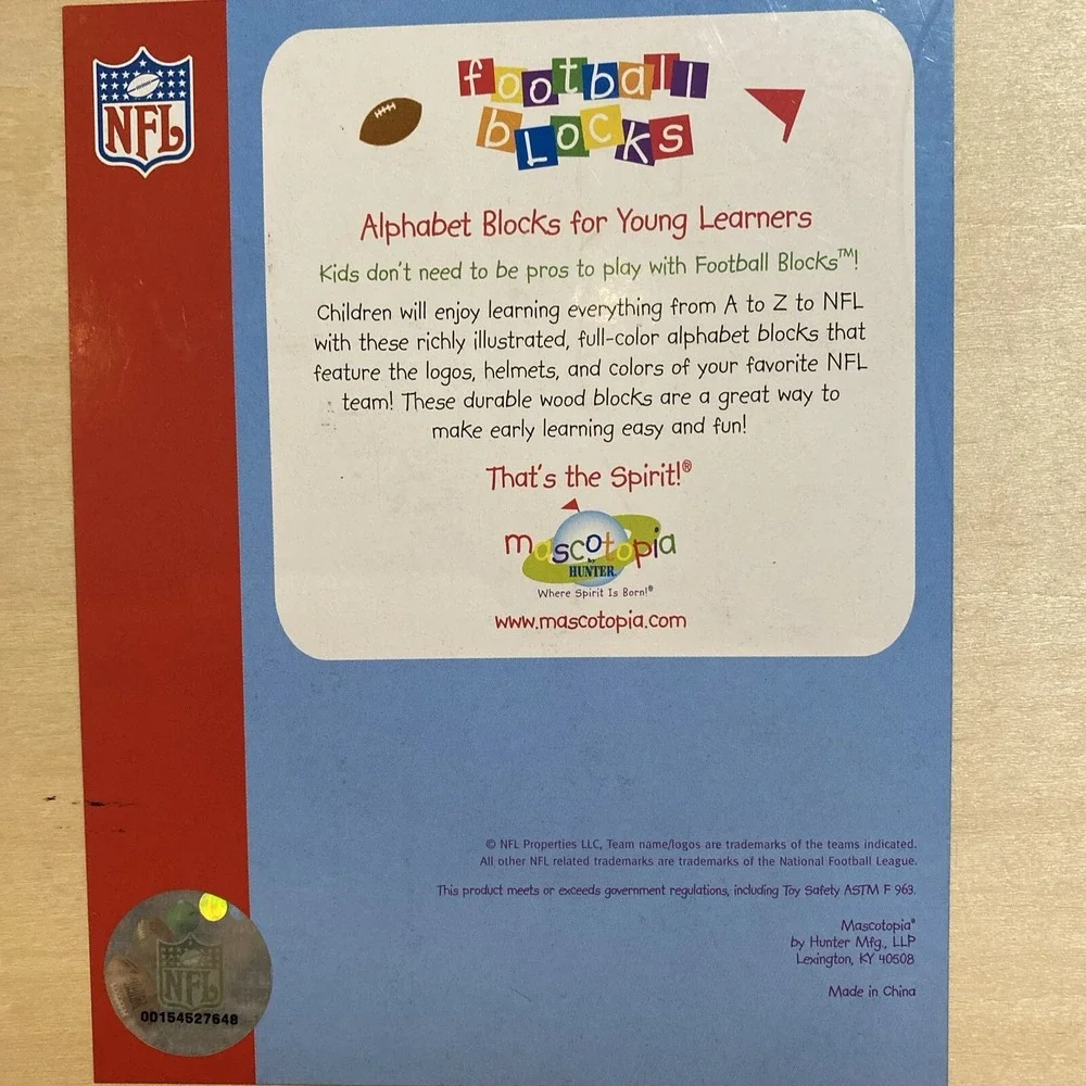 Mascotopia licensed nfl
